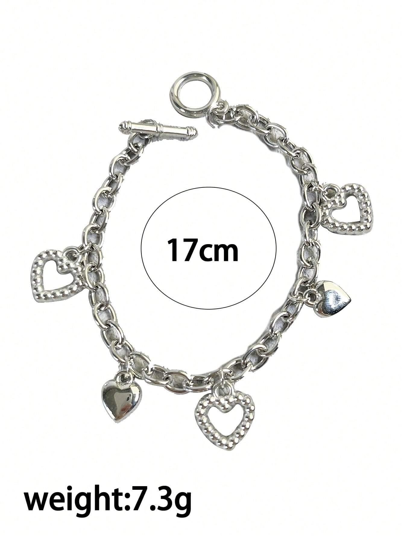 CHUNKY HEART CHARM BRACELET