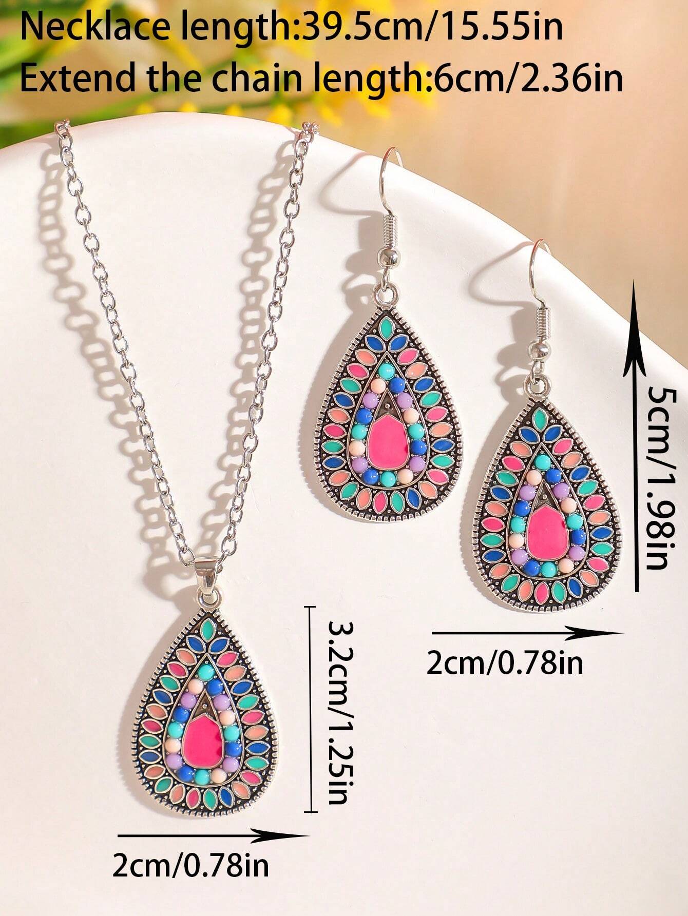MULTICOLOR BOHEMIAN 3 PCS SET