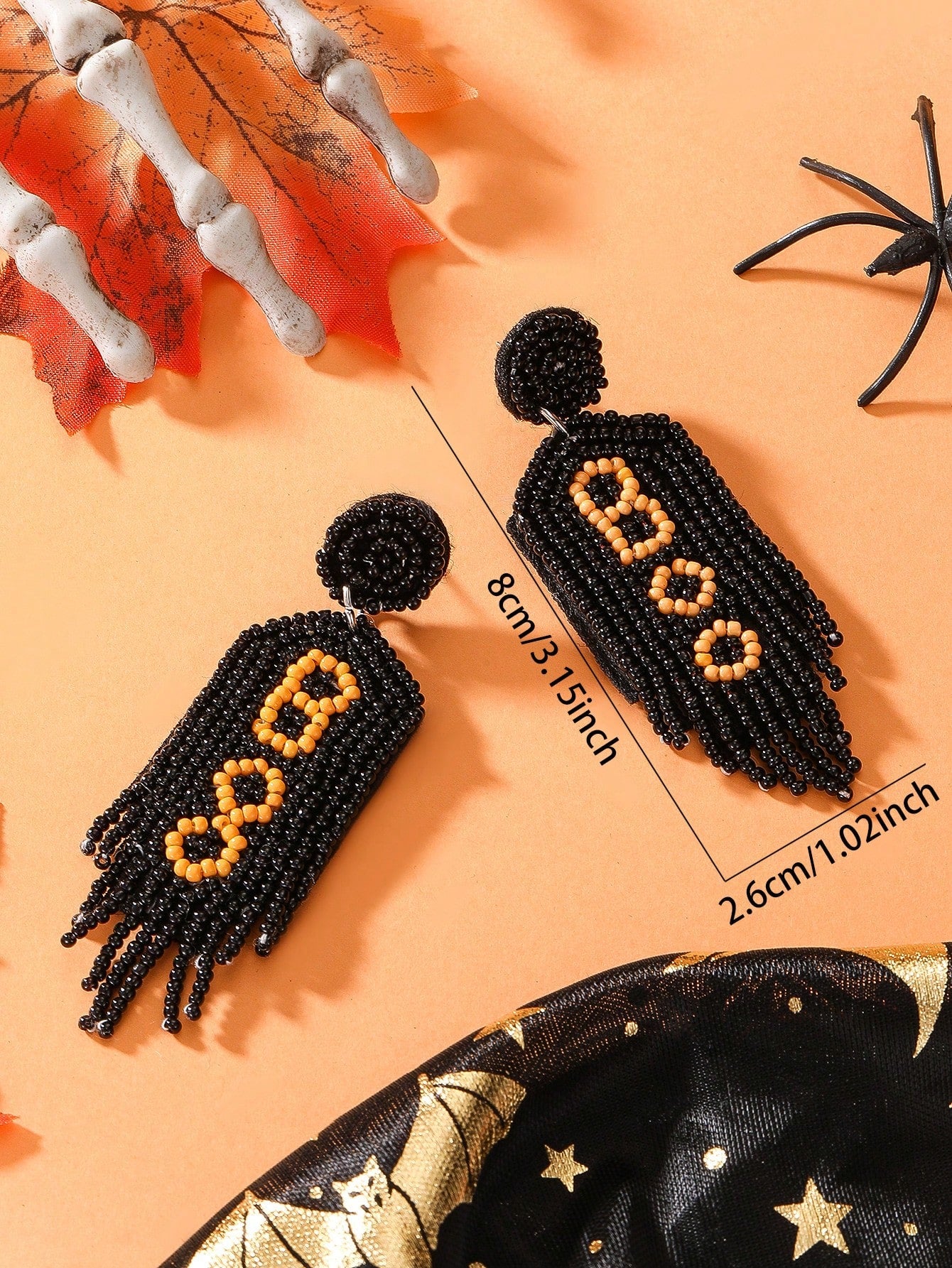 BOO BEADED EARRINGS