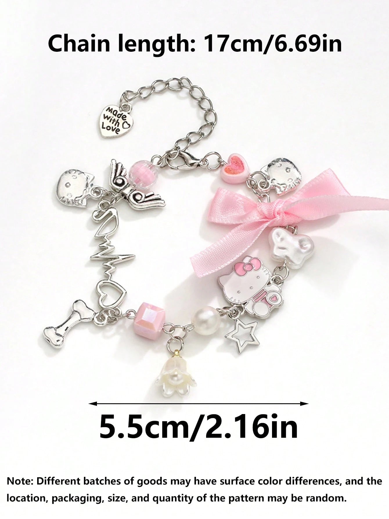 HELLO KITTY BRACLET WITH BOWKNOT