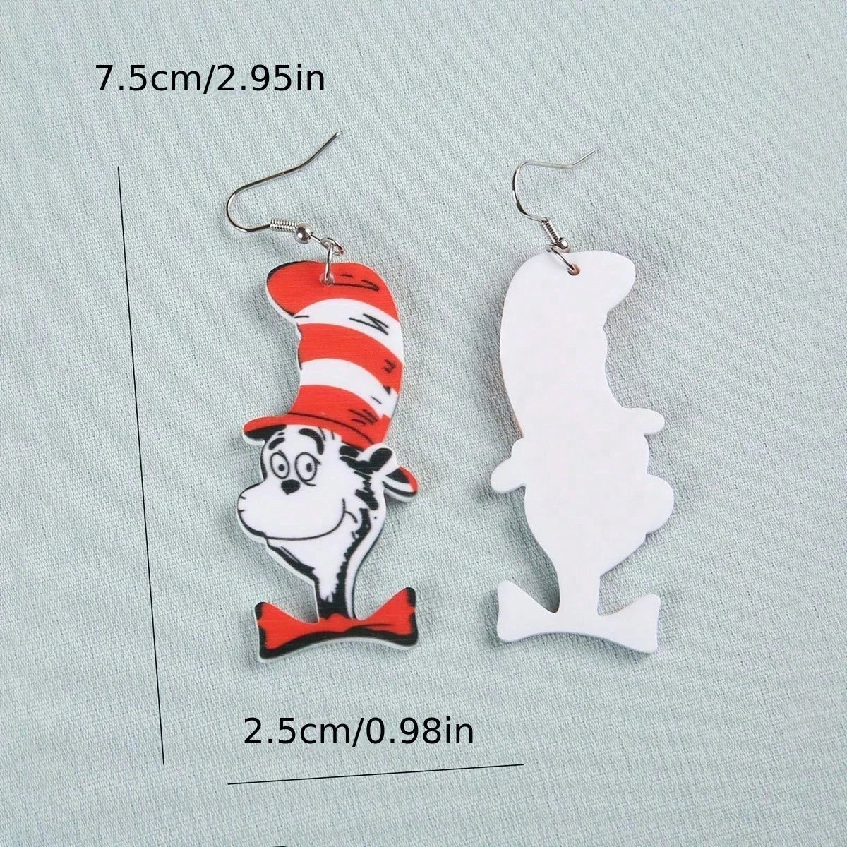Dr Suess Dangle Earrings