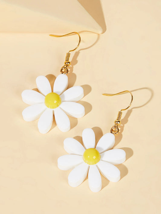 DANGLE FLOWER EARRINGS