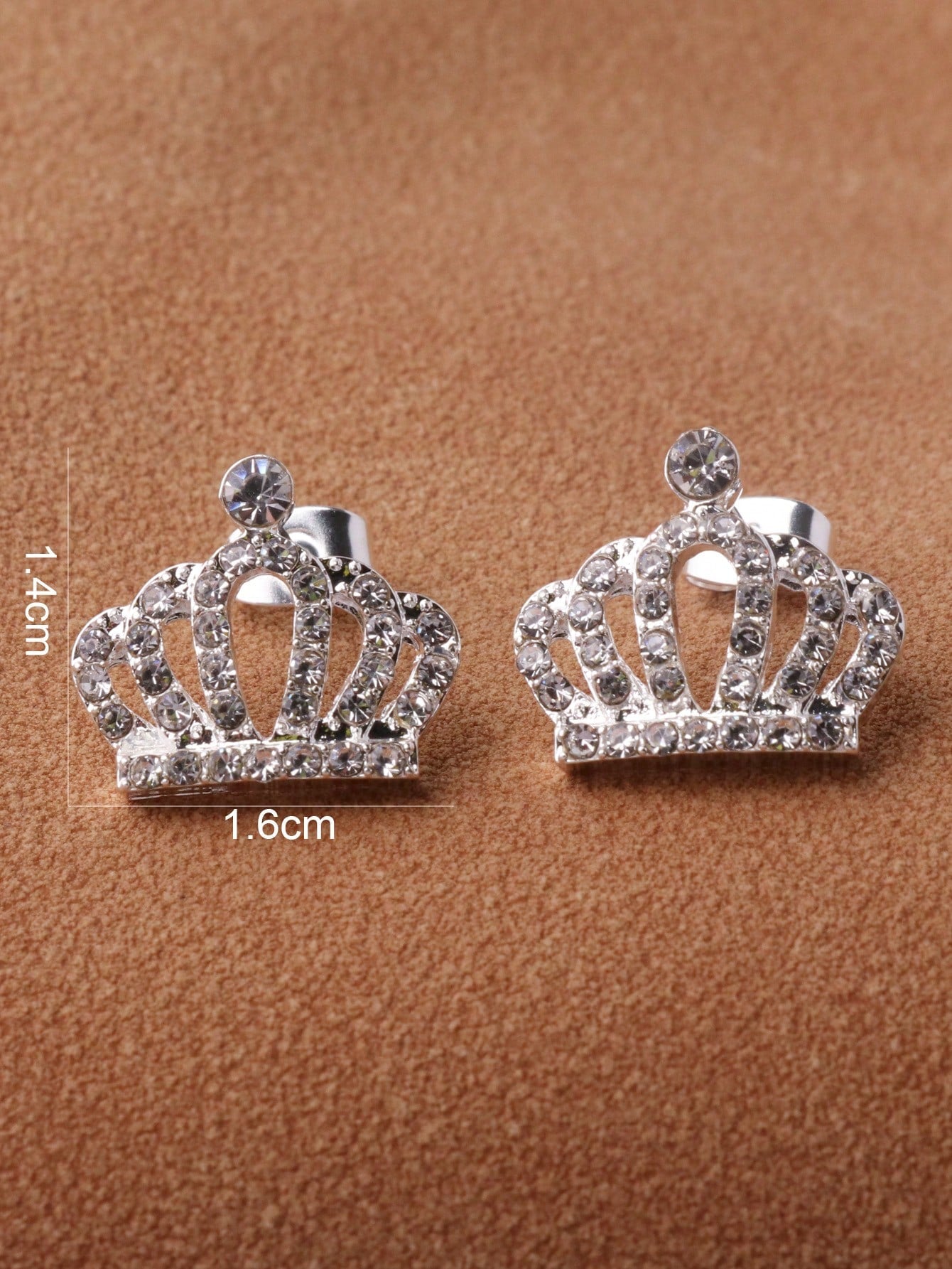 RHINESTON CROWN EARRINGS