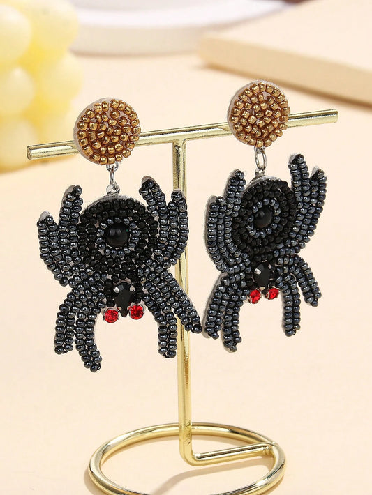 SPIDER DANGLE EARRINGS