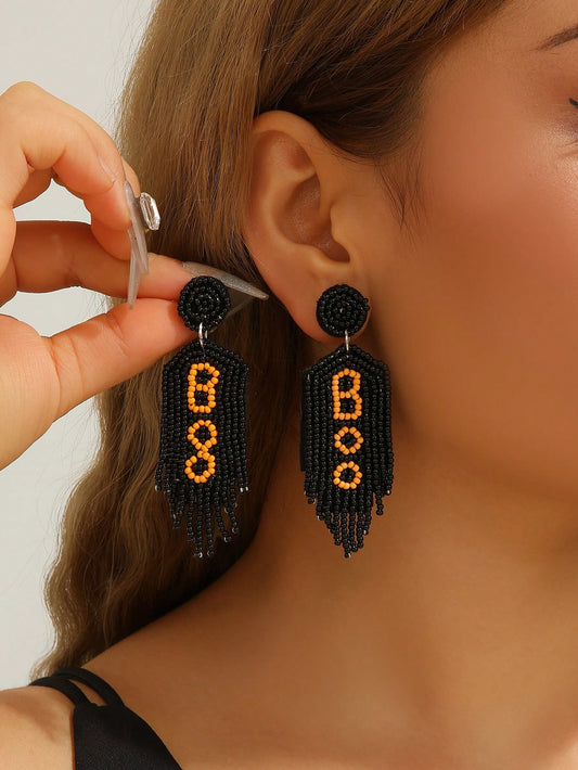 BOO BEADED EARRINGS