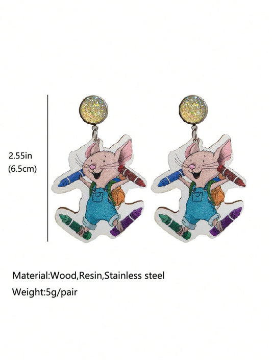 MOUSE DROP EARRINGS