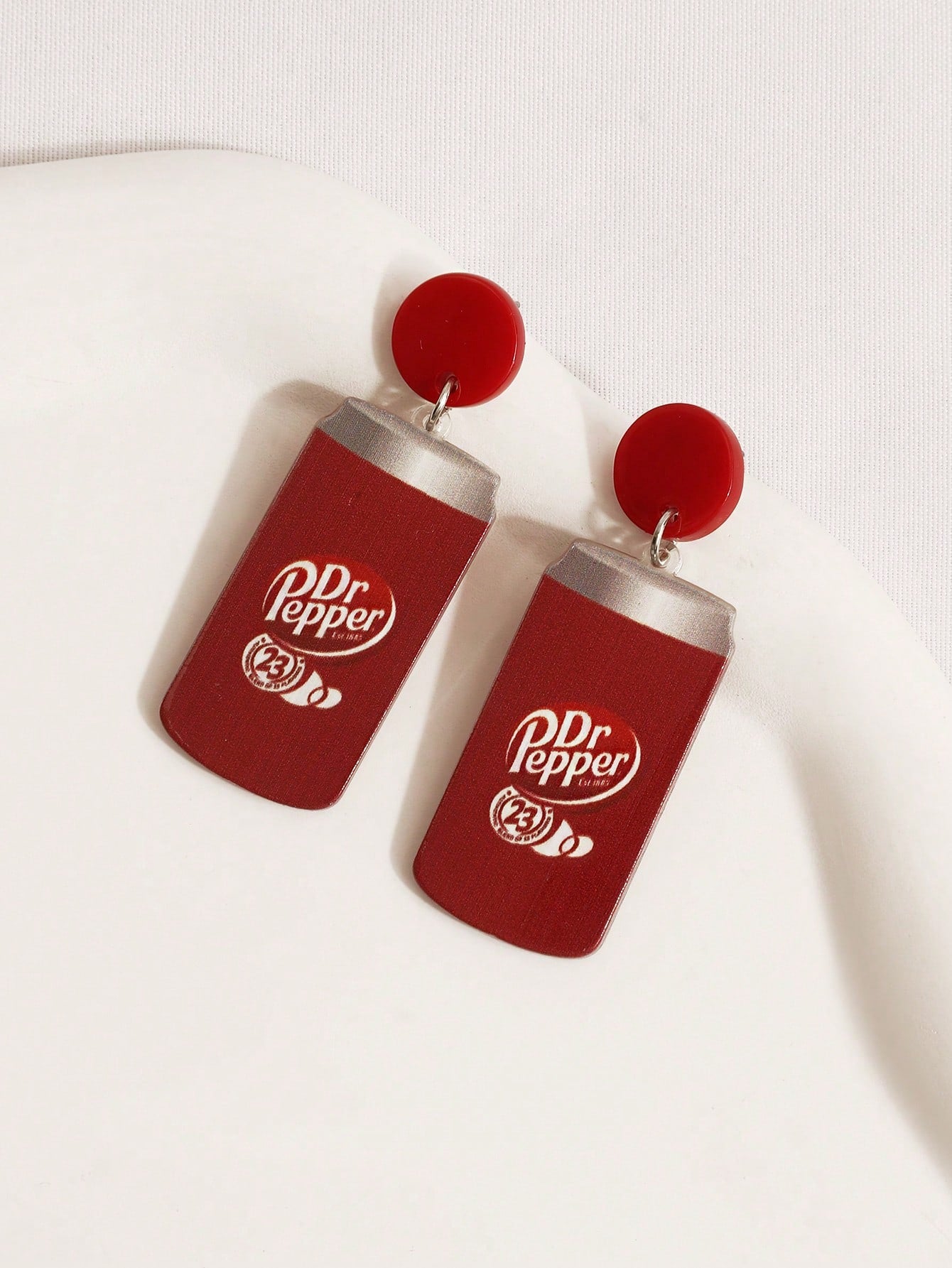 DR PEPPER DANGLE EARRINGS