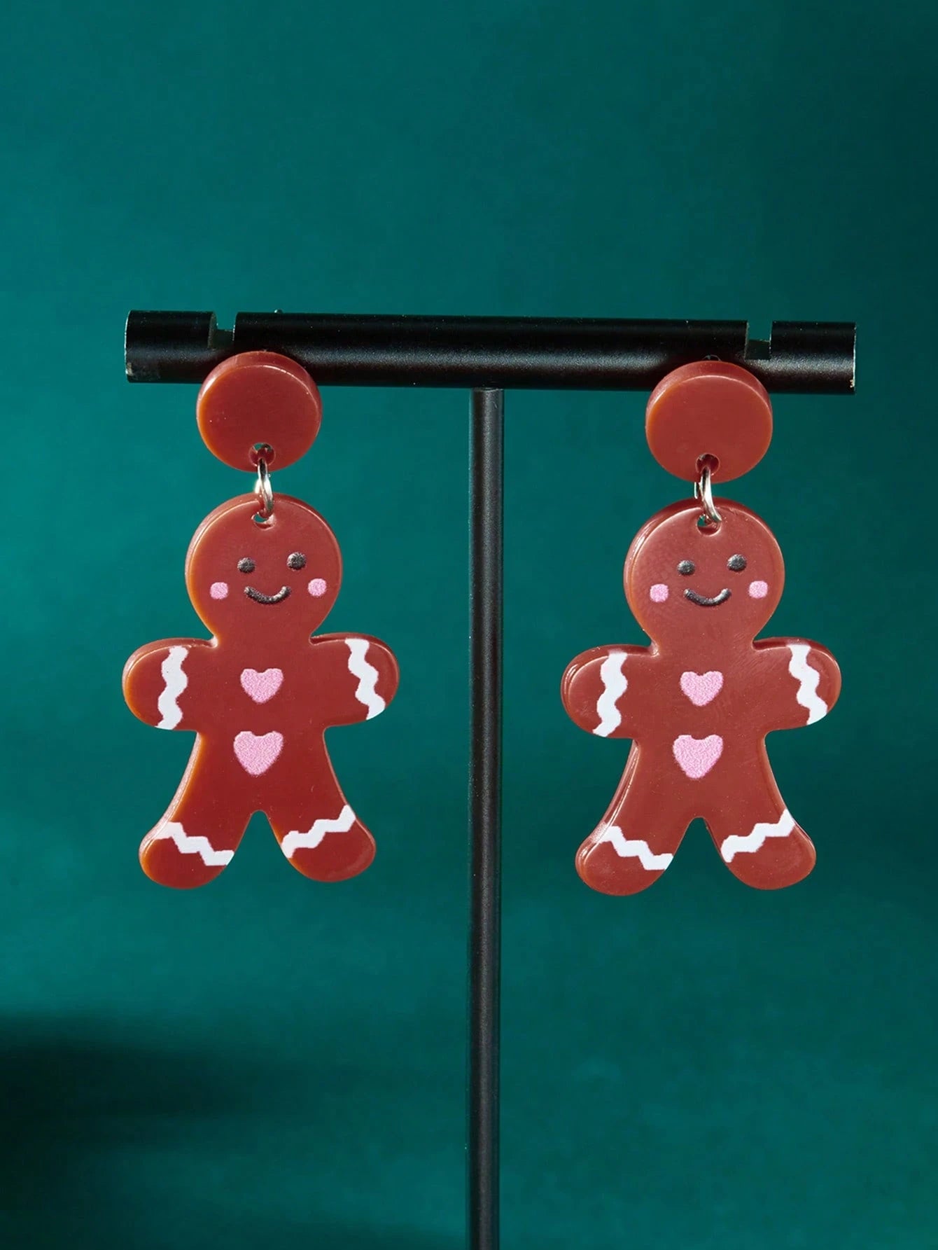 Gingerbread dangle earrigs
