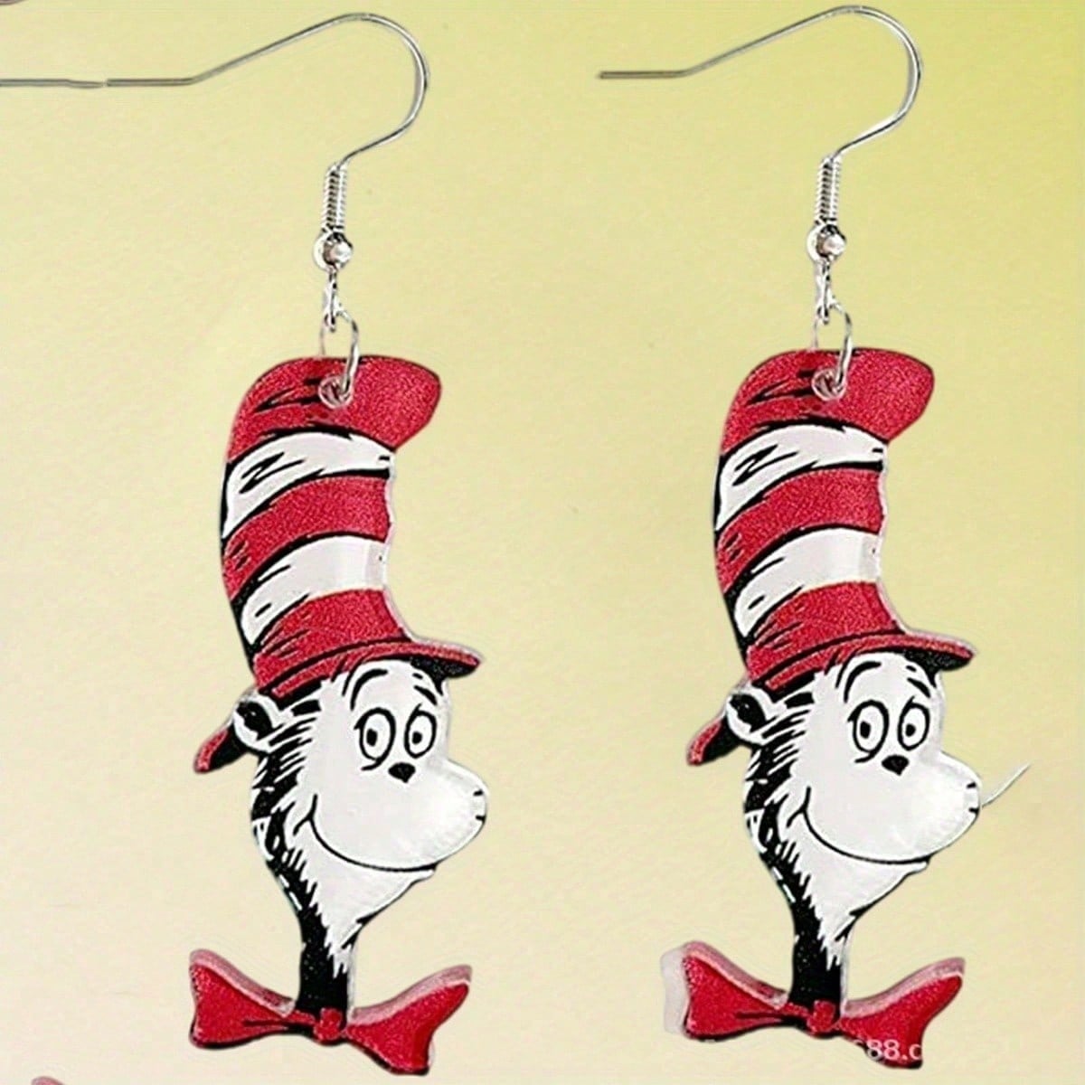 Dr Suess Dangle Earrings