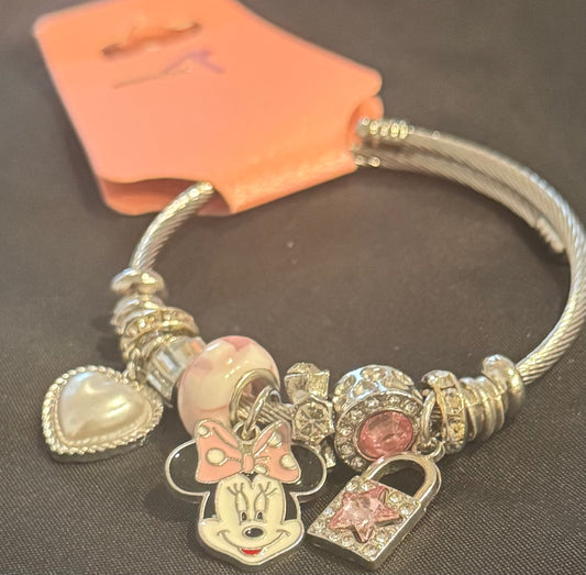 MM CHARM BRACLET PINK