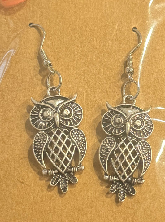 DANGLE OWL EARRINGS