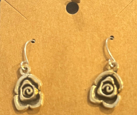 DANGLE ROSE EARRINGS