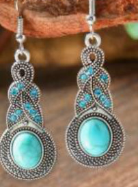 TURQUOISE DANGLE EARRINGS