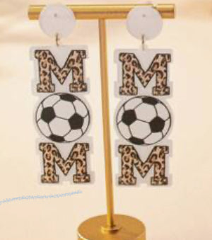 SOCCER MOM DANGLE  EARRINGS