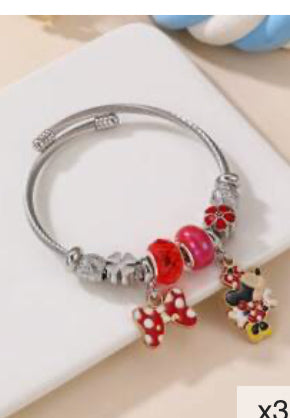 MINNIE  RED CHARM BRACLET