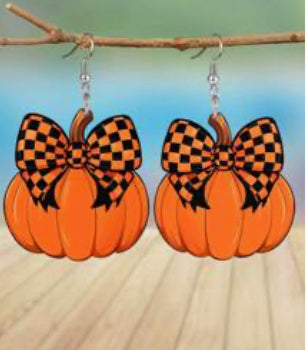 PUMPKIN DANGLE EARRINGS