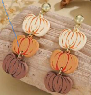PUMPKIN DROP EARRINGS