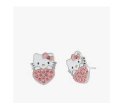HK STUD HEART EARRINGS