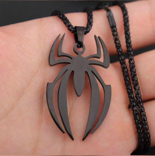 BLACK SPIDER NECKLACE