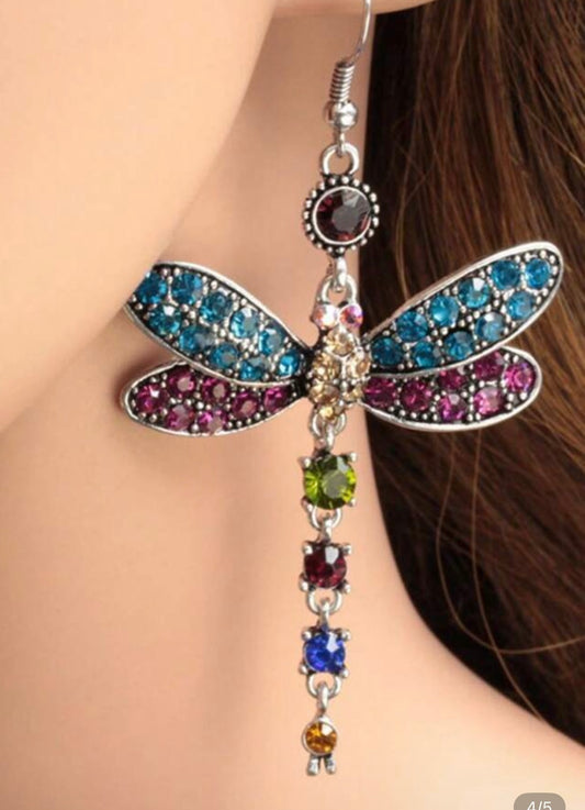 DRAGONFLY DANGLE EARRINGS