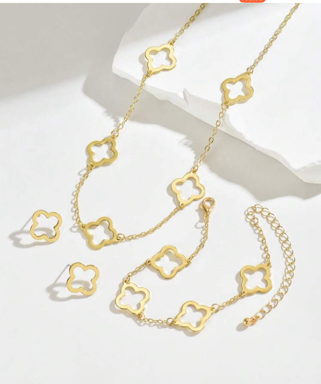 GOLD TONED 3 PCS SET