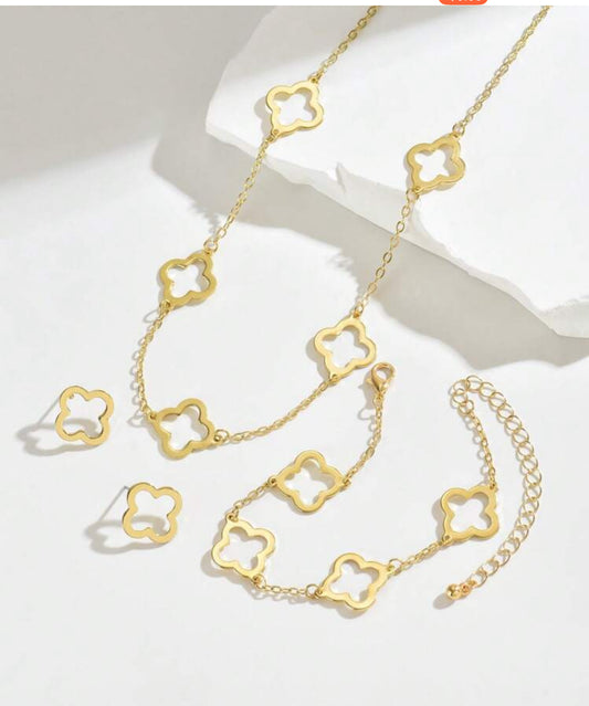 GOLD TONED 3 PCS SET