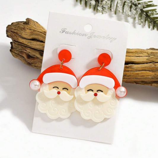 RED SANTA EARRINGS