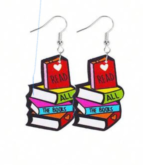 BOOK DANGLE EARRINGS